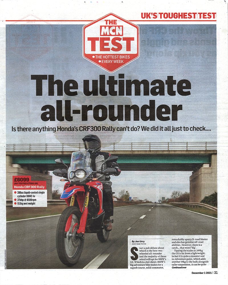 MCN Honda CRF300 Rally review